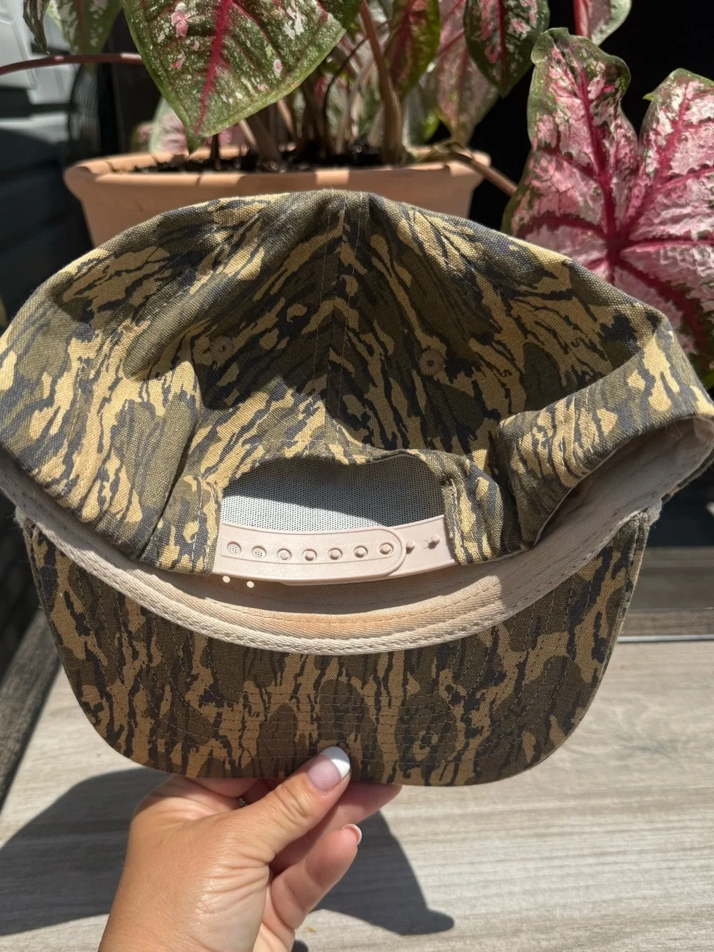 Good Ole Boys Camo Rope-Trim Cap - Tan/Green